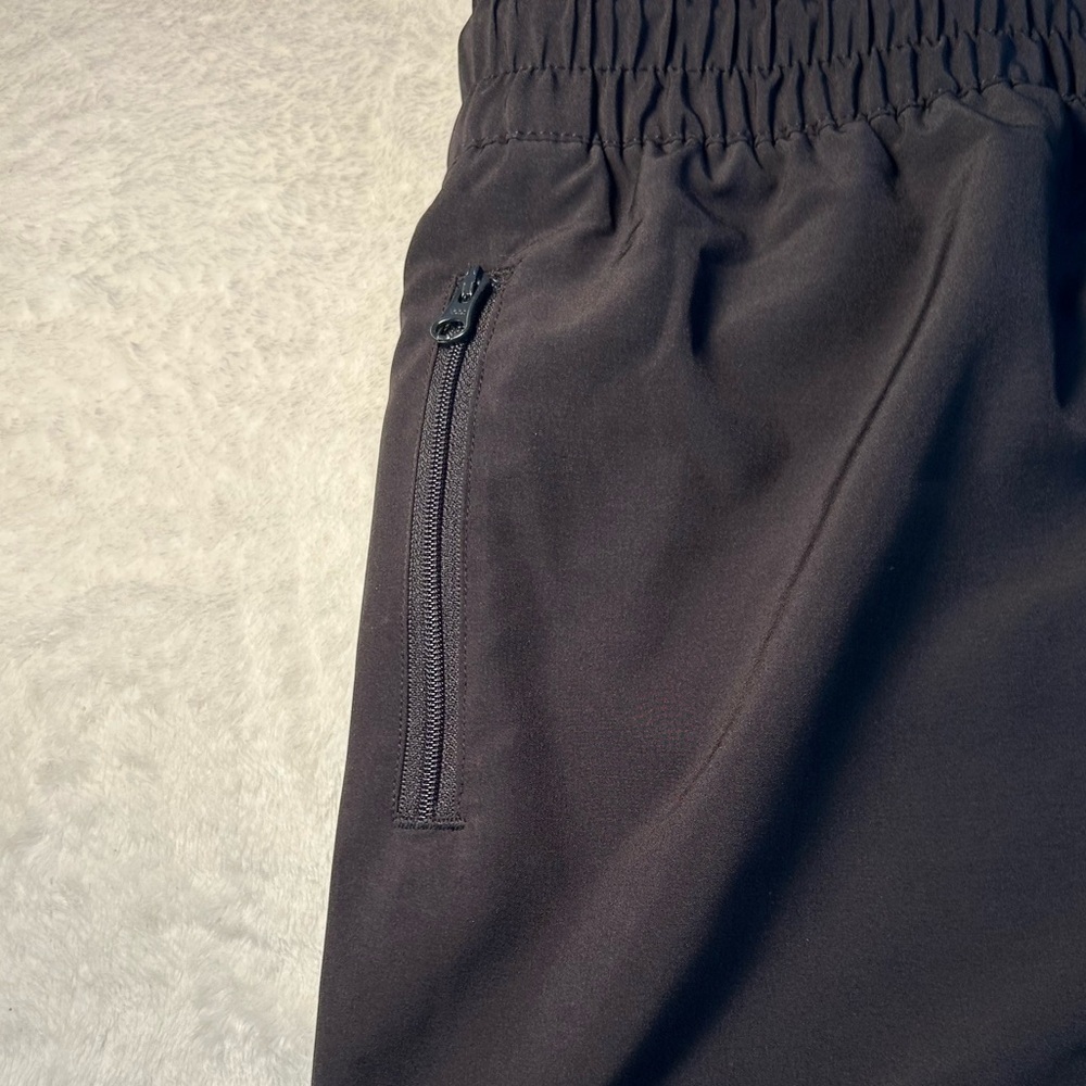 OP Black Elastic Waist and Drawstring Shorts with 3 zippered Pockets - Picture 4 of 7